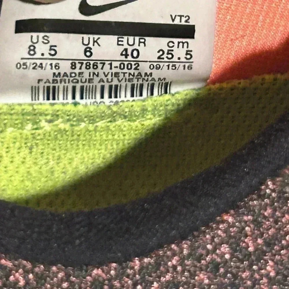 Nike Womens Zoom All Out Low 878671-002 Black Lava Running Shoe Sneakers Sz 8.5 - Picture 10 of 10